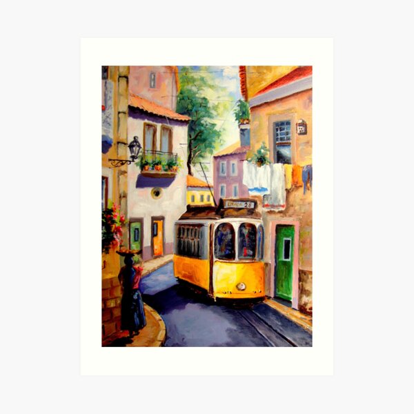 Lisbon..a happy day 2.. Art Print