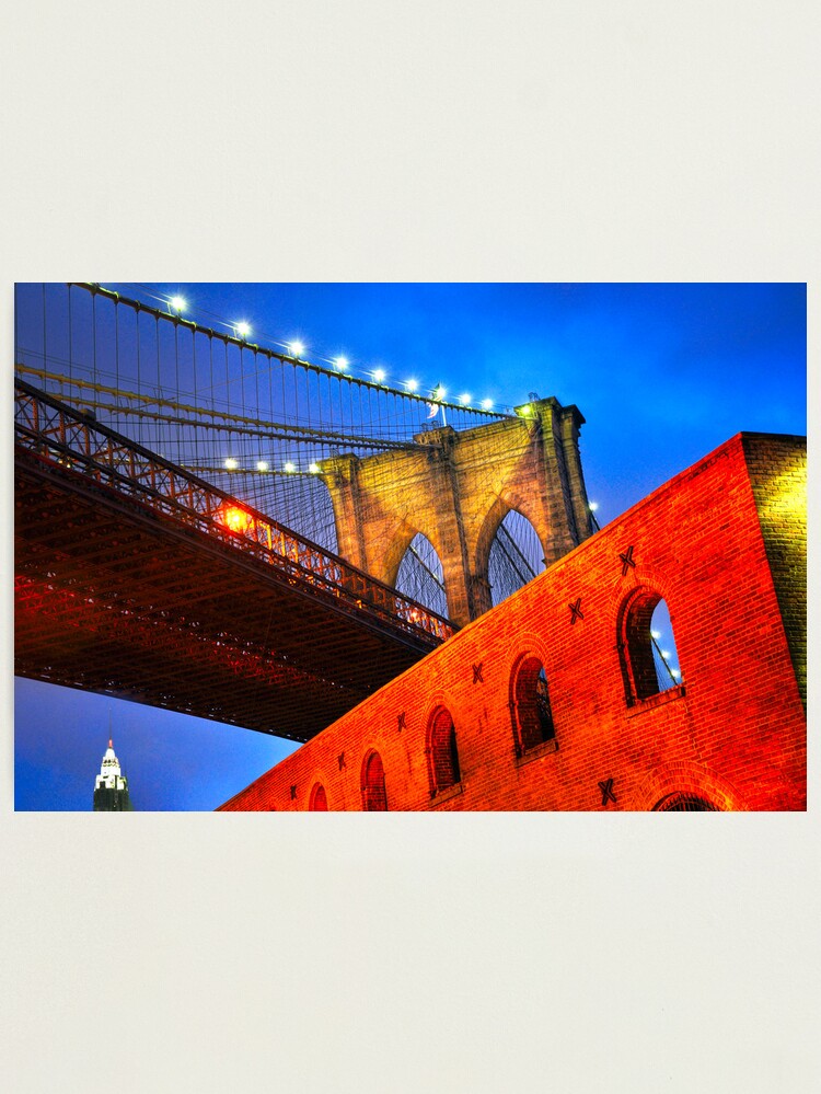 Alternate view of Brooklyn Bridge: NYC Photographic Print