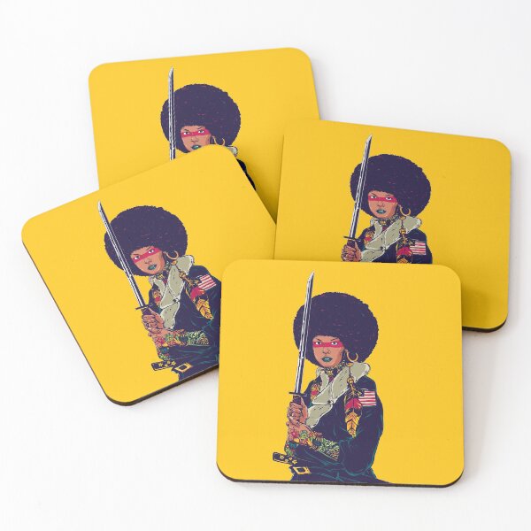Item preview, afro girl with samurai  designed and sold by rockbone.