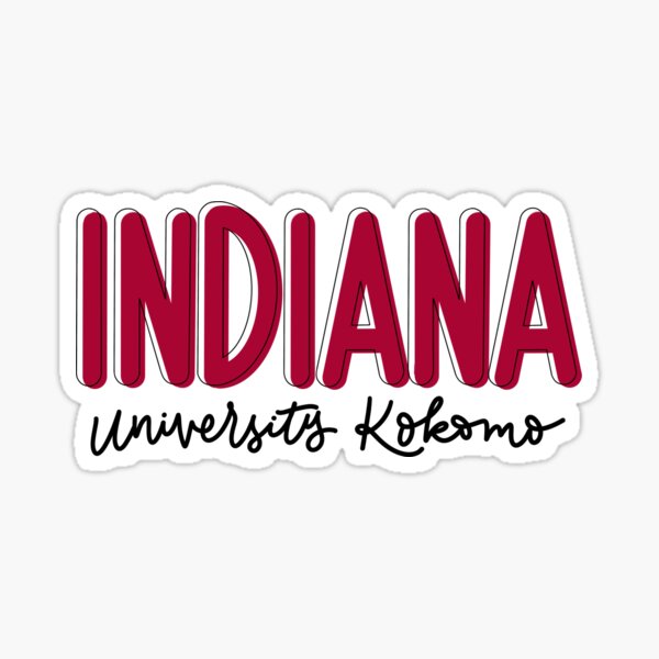 "Indiana University Kokomo Offset Outline" Sticker for Sale by staceygall Redbubble