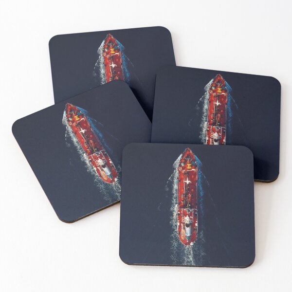 Item preview, Red Nautical Vessel | Aerial Photography  designed and sold by The-Drone-Man.