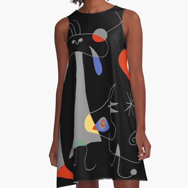 Joan Miro The Sun (El Sol) 1949 Painting Artwork For Prints Posters Tshirts Bags Women Men Kids A-Line Dress