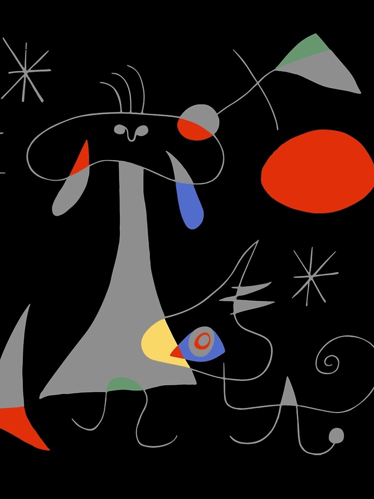 Joan Miro The Sun (El Sol) 1949 Painting Artwork For Prints Posters Tshirts Bags Women Men Kids by clothorama