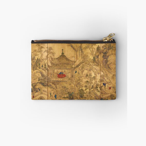 Item preview, Roukaku Sansui Zu (landscape with tower) by Ike no Taiga (18th century) designed and sold by allhistory.