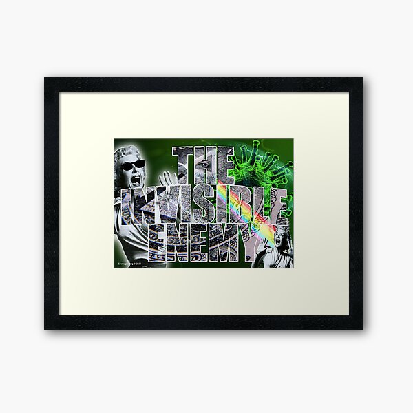 The Invisible Enemy Framed Art Print
