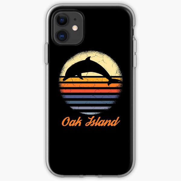 Oak Island North Carolina Dolphin Watching iPhone Soft Case