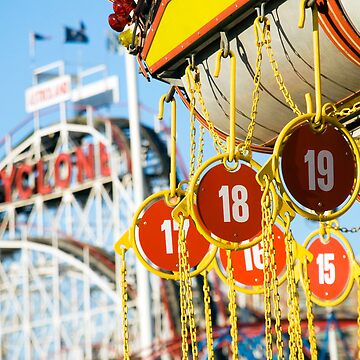 Artwork thumbnail, Coney Island Astroland and Cyclone: Brooklyn, NYC by brotherbrain