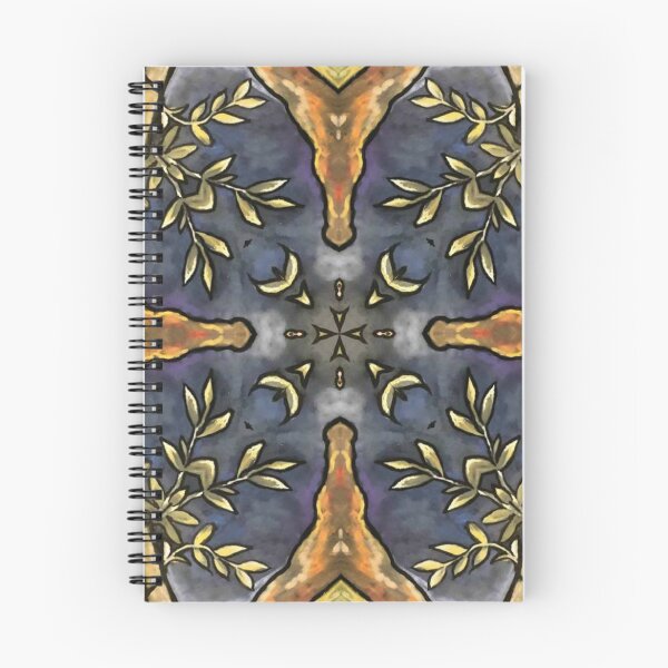 Item preview, Vines Navy Kaleidoscope Mandala Pattern  designed and sold by artenvironments.