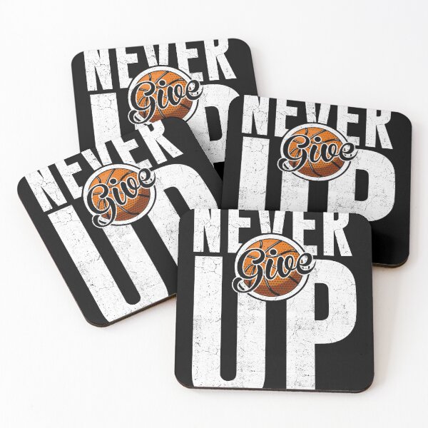 Item preview, basketball never give up designed and sold by COURT-VISION.