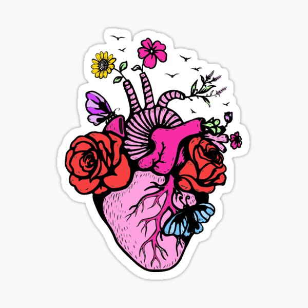 Item preview, Blooming Hear Drawing designed and sold by livpaigedesigns.