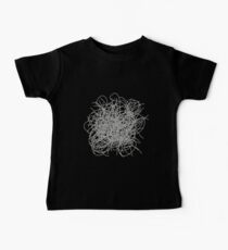 Black and white tangled wires Baby Tee