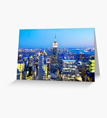 Empire State Building at Night: NYC Greeting Card