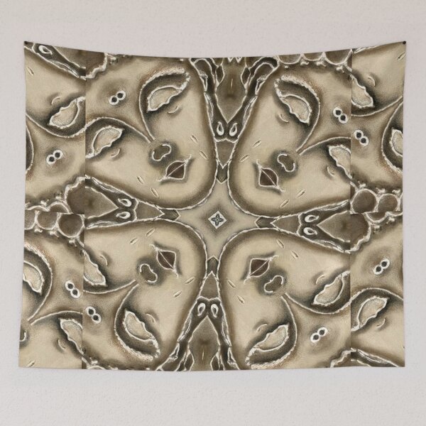 Item preview, Namaste Kaleidoscope Buddha Face Yoga Pattern designed and sold by artenvironments.