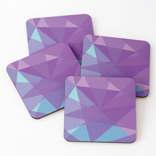 Item preview, Geometric Mosaic Triangles (purple/blue) designed and sold by Design Minds Boutique.