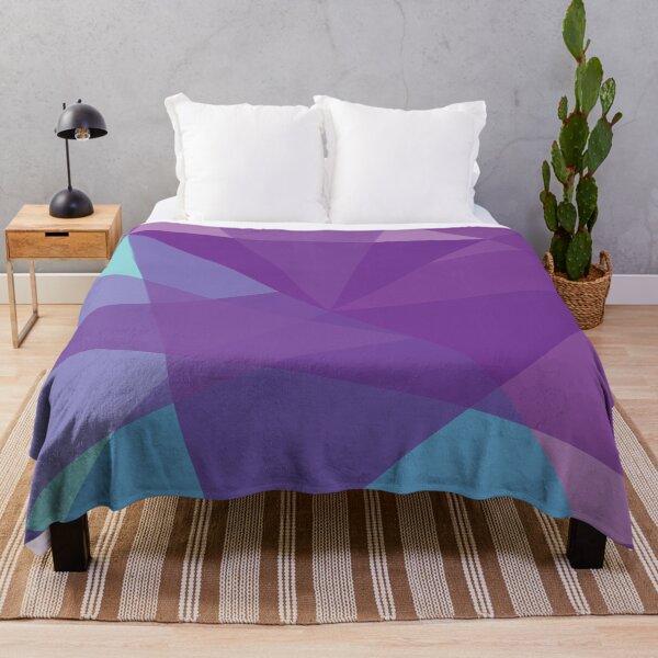 Item preview, Geometric Mosaic Triangles (purple/blue) designed and sold by Design Minds Boutique.