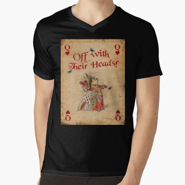 Alice in Wonderland, The Queen Of Hearts V-Neck T-Shirt