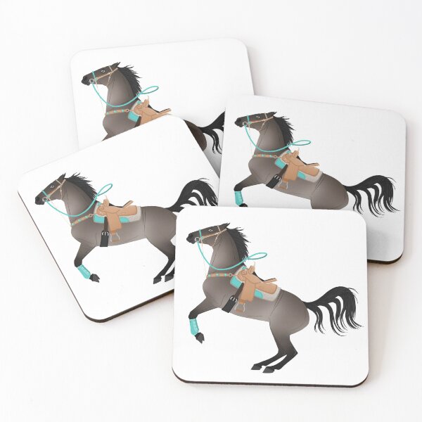 Item preview, Excited Grulla Barrel Horse - Equine Rampaige designed and sold by equinerampaige.