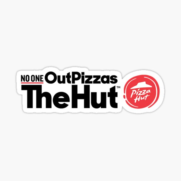 No one out pizzas the hut, pizza hut logo Sticker