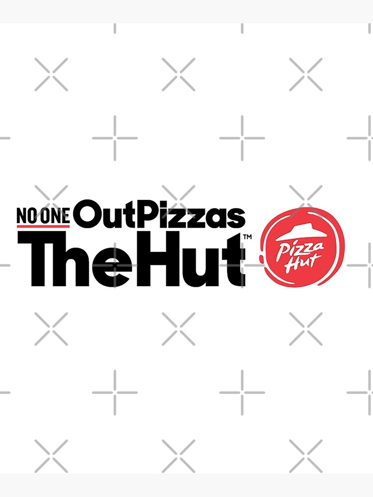 "No one out pizzas the hut, pizza hut logo" Mounted Print by cooltech