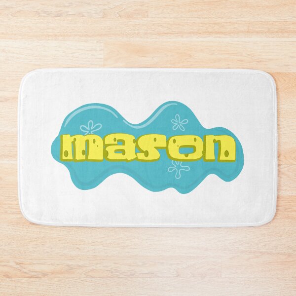 Item preview, Boy Name Mason in SpongeBob Cartoon Style designed and sold by Space-Bug.