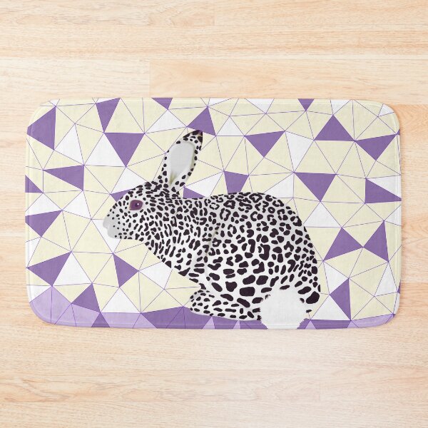 Item preview, Cute Purple Pastel Rabbit Leopard Pattern Design designed and sold by oursunnycdays.
