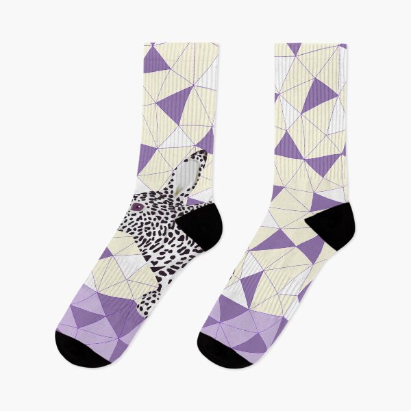 Item preview, Cute Purple Pastel Rabbit Leopard Pattern Design designed and sold by oursunnycdays.