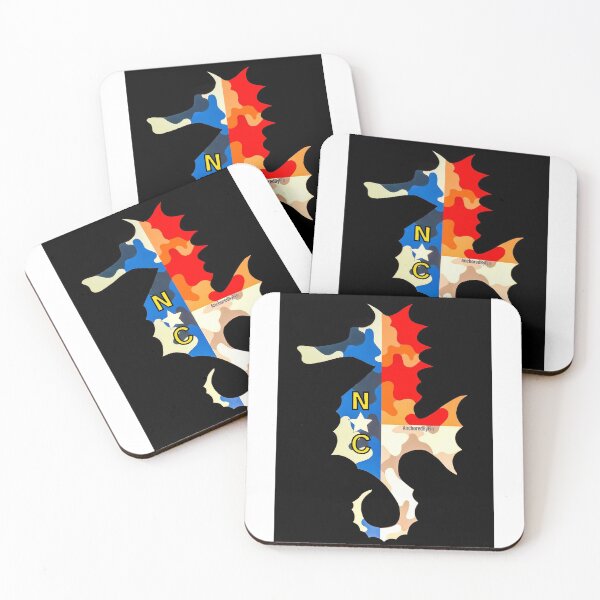 Item preview, Camo NC flag Seahorse  designed and sold by barryknauff.
