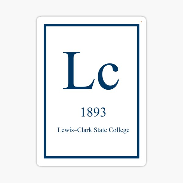 Item preview, Lewis - Clark State College Periodic Element designed and sold by thelizzerd.