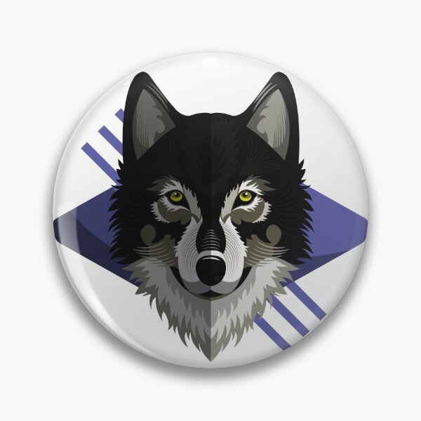 Item preview, Echte-Lernuhren.de | EasyRead children's clock children's room clock 24 hours format © hatgirlDESIGN (3,6,9,12 highlighted) school supplies classroom wolf forest animals wild animals logo designed and sold by hatgirldesign.