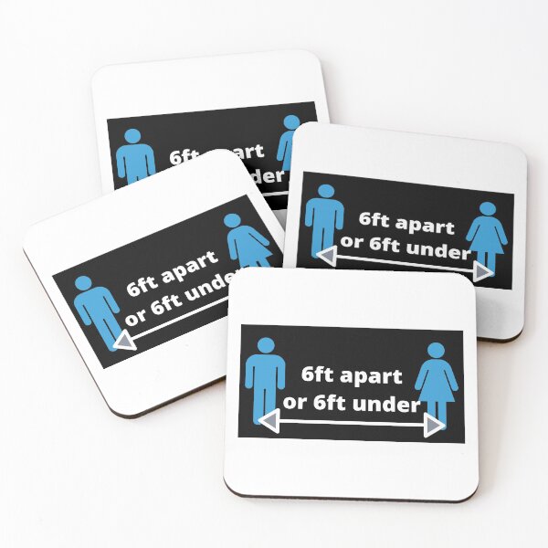 Item preview, 6ft Apart or 6ft Under Social Distancing designed and sold by emsfunkydesigns.