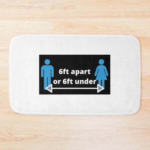 Item preview, 6ft Apart or 6ft Under Social Distancing designed and sold by emsfunkydesigns.