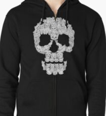 Skulls are for Pussies Zipped Hoodie