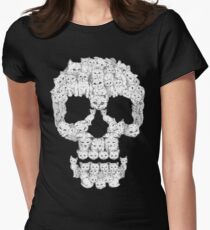 Skulls are for Pussies Women's Fitted T-Shirt