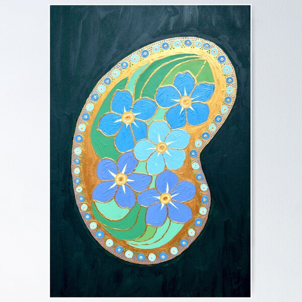 Item preview, Chrysoprase Forget-me-nots designed and sold by Paulina Dabrowska-Dorozynska.
