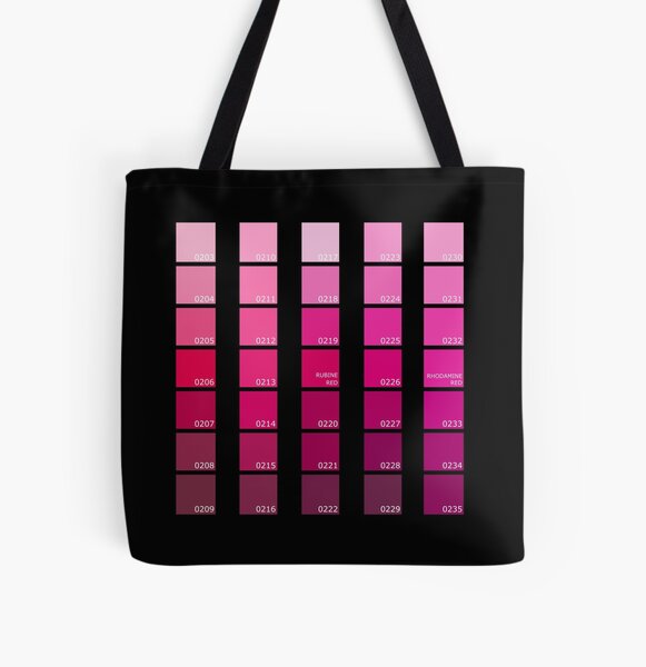 Shades of Pink Pantone Tote Bag for Sale by rogue-design