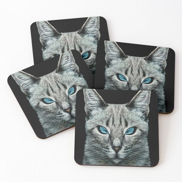 Item preview, Evil Cat Portrait Digital Art designed and sold by DFLC Prints.
