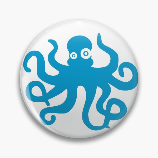 Item preview, Echte-Lernuhren.de | EasyRead children's clock children's room clock 24 hours format © hatgirlDESIGN (3,6,9,12 highlighted) school supplies classroom octopussy octopus octopus octopus designed and sold by hatgirldesign.
