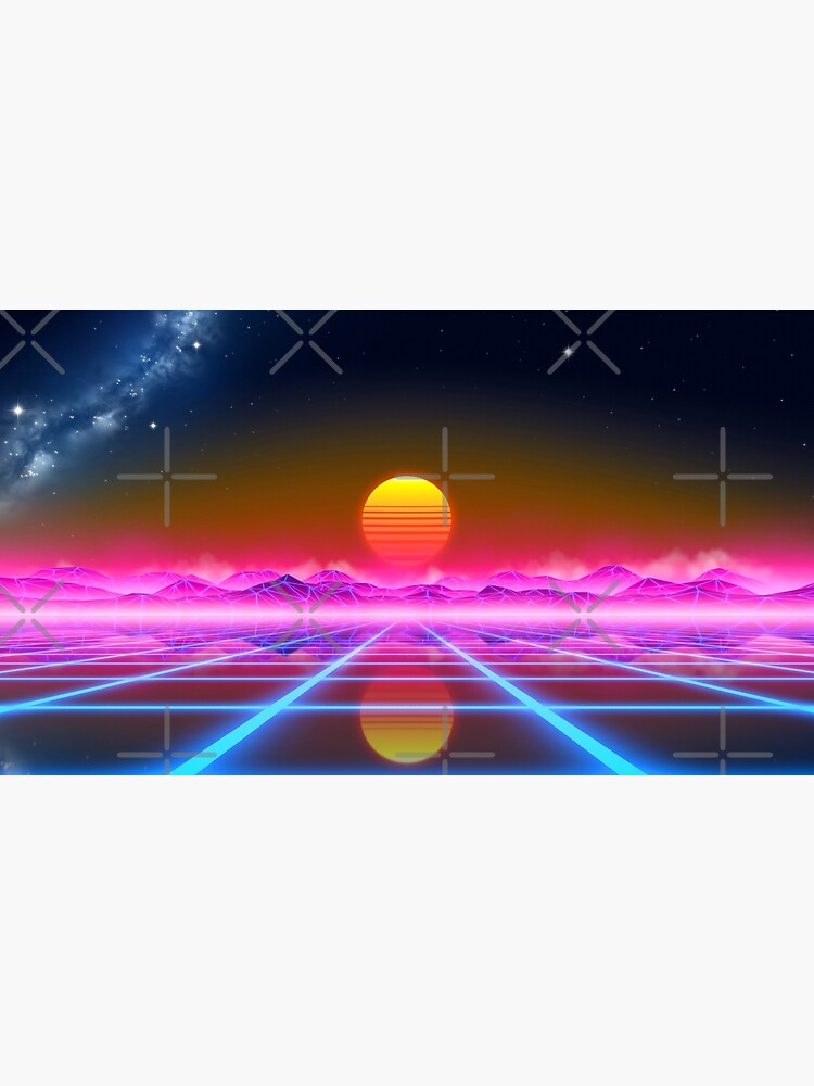 Synthwave landscape by GaiaDC
