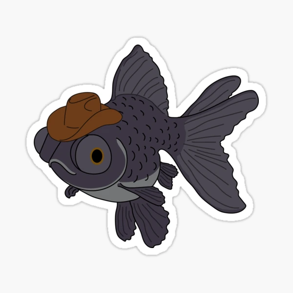 Big Iron Cowboy Fish Sticker for Sale by mcm653