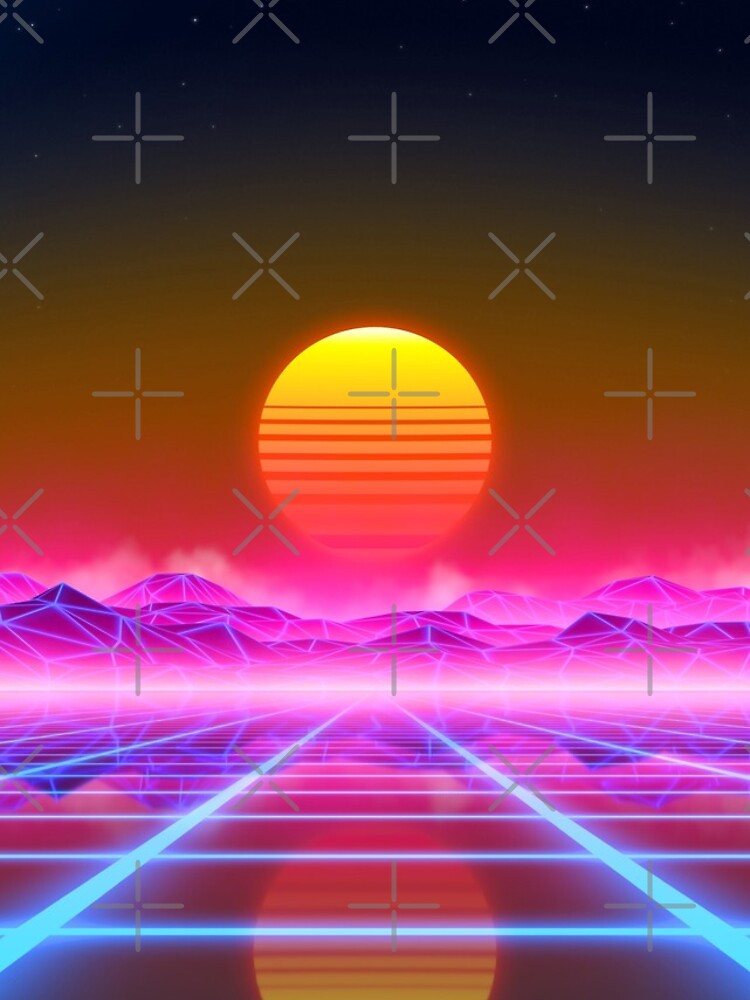 Synthwave landscape by GaiaDC