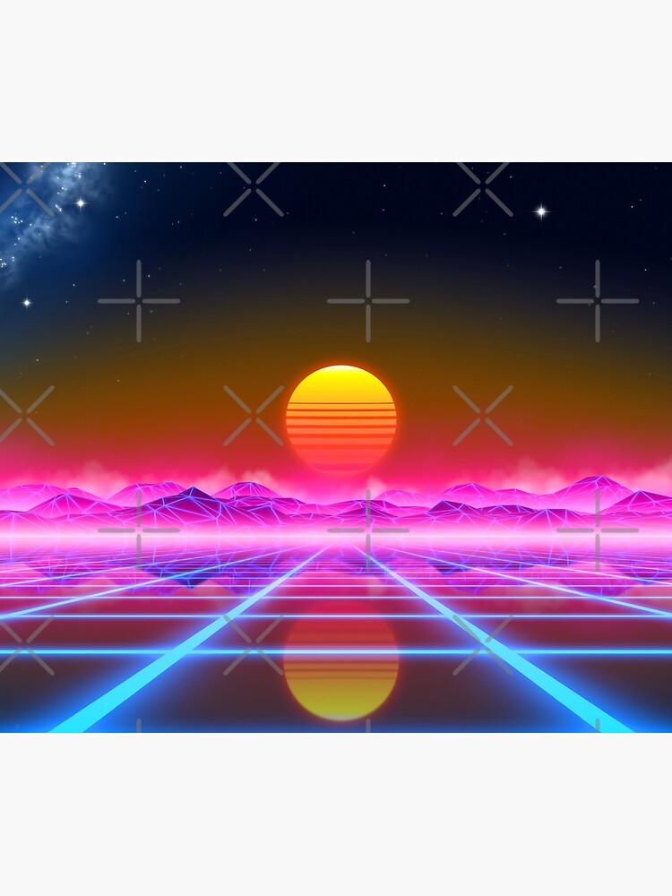 Synthwave landscape by GaiaDC