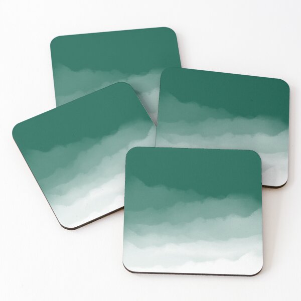 Item preview, Emerald Green Watercolor Ombre (green/white) designed and sold by Design Minds Boutique.