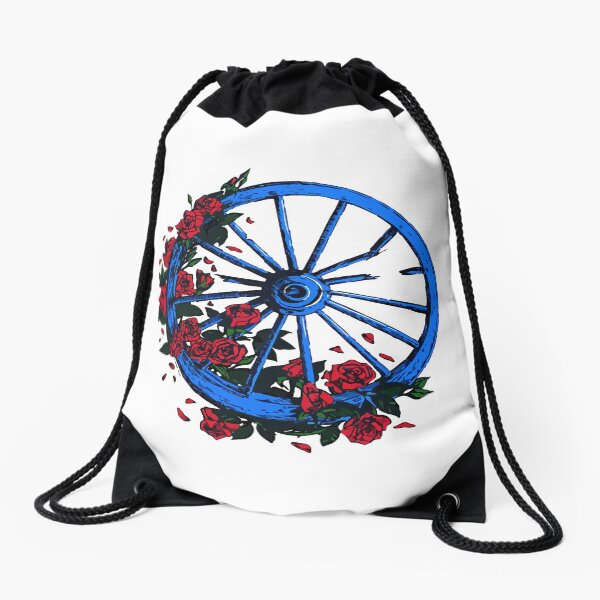 Grateful Dead Wheel Drawstring Bag