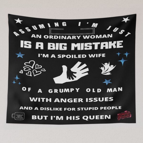 Item preview, I'm a spoiled wife,  pampered, with a grumpy husband. designed and sold by jayne0524.