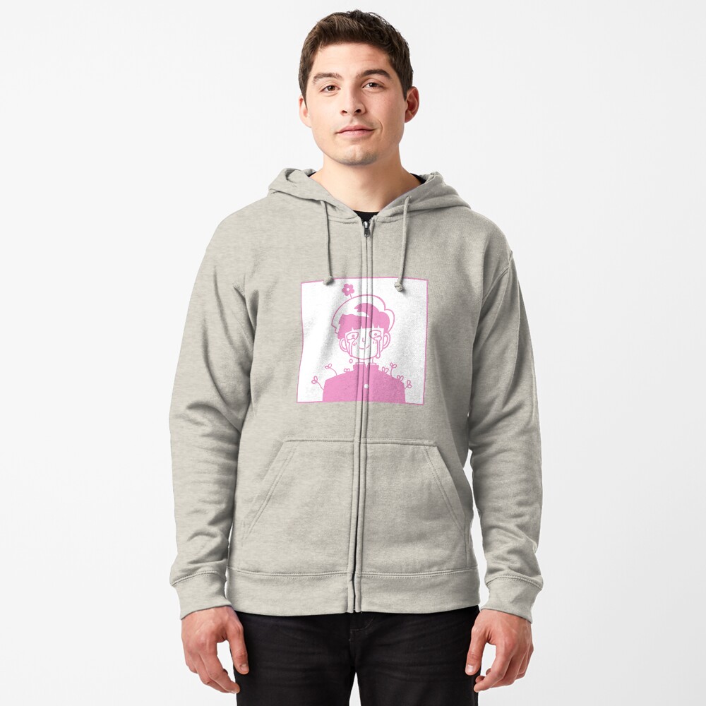 boy pink hoodie