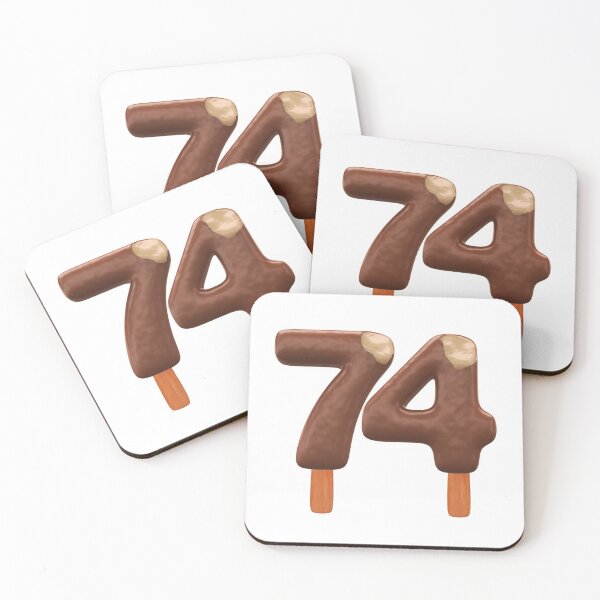 Item preview, 74 Ice Cream Seventy Four Number 3d Chocolate designed and sold by HelloFromAja.