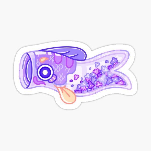 Item preview, Spring Koinobori Jacaranda designed and sold by ViwitchedArt.