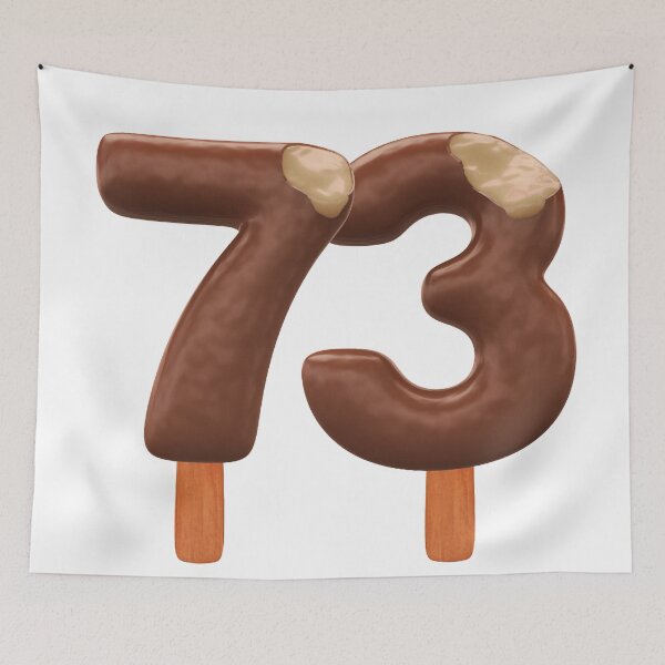 Item preview, 73 Ice Cream Seventy Three Number 3d Chocolate designed and sold by HelloFromAja.