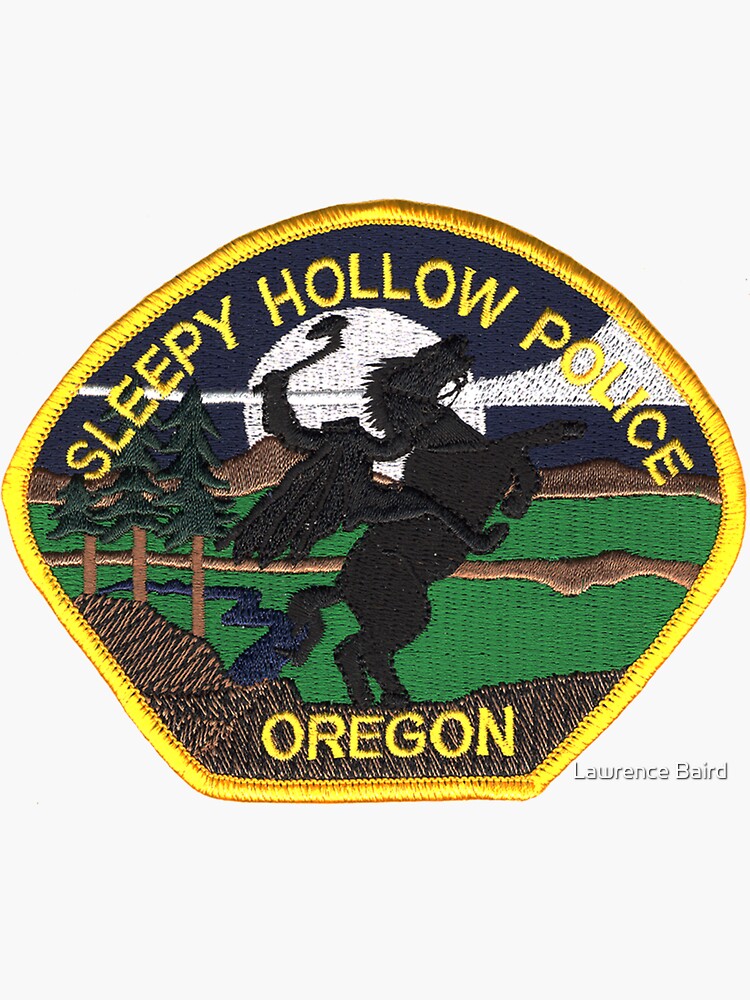 "Sleepy Hollow Police Department" Sticker for Sale by lawrencebaird