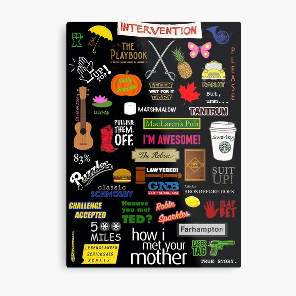 How I Met Your Mother | HIMYM | TV Show | Collage Metal Print